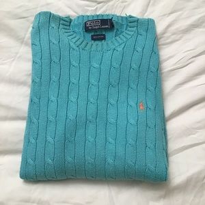 Cable-knit sweater